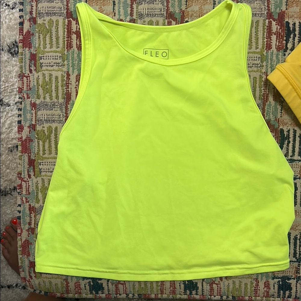 Fleo Neon Yellow Tank Top